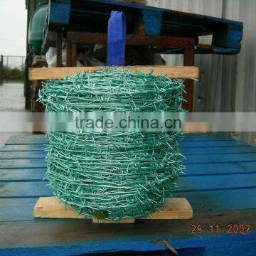 galvanized barbed wire