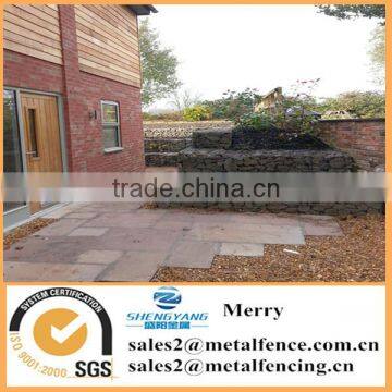 1mX1mX1m Galfan galvanized Zn welded flexible stone gabion basket for wild roof bench and steps