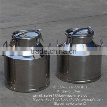 20L Thermal Insulation Stainless Steel Milk Can , Milk Bucket