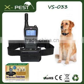 Visson wholesale pet training products VS-033 electric remote dog training collar with waterproof