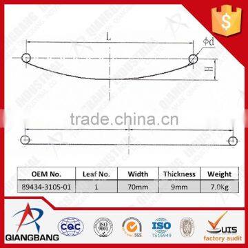89434-3105-01 Oem Auto Parts Leaf Spring for JAPAN AUTOMOBILE