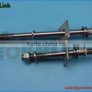 Wood Crossarm 3/4'' Carbon Steel Line Post Stud for Power Line Hardware photo-5