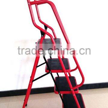 Gold supplier China 4 step ladder with safety rail/Safety Rails