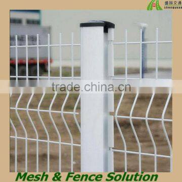 White Vinyl Coated Wrought Iron Fence Fittings Supplier