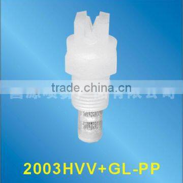 plastic uni jet flat jet spray nozzles with filter