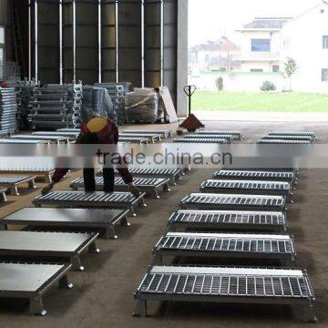 Industrial Wire Mesh Metal Storage Cage Container With Wheels