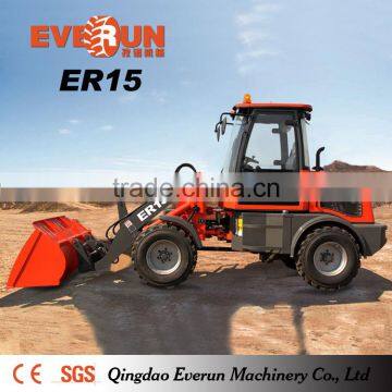 Everun Brand ER15 Front Wheel Loader With Agricultral Tyre photo-2