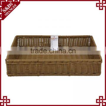Handwoven Food-safe Accept OEM Large Size Basket Supermarket Display Shelves for Vegetable photo-2