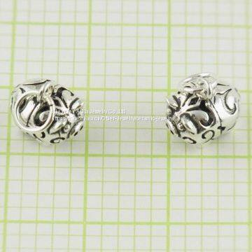 DIY 925 Sterling Silver Pig Bead Jewelry For Bracelet