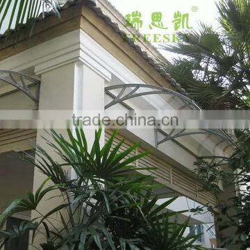 Diy Solid Polycarbonate Awning Canopies With Aluminum Awning Brackets photo-5