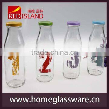 Large Glass Milk Bottle, Juice Bottle 580ml photo-2