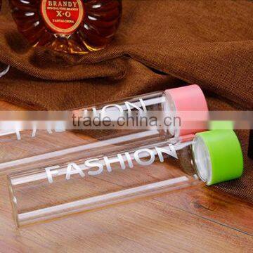 LOGO Printed Fashion 400ML Borosilicate Water Bottle, Custom Voss Water Glass Bottle Water Glass Bottle photo-5