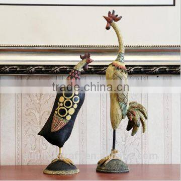 Fancy Resin Duck and Rooster Figuirnes Wholesale Rustic Home Decor photo-6