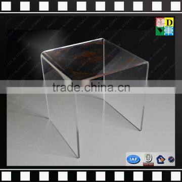 Clear acrylic u-shaped table homemade coffee table from shenzhen yidong