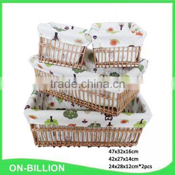 Fair Trade Stylish Durable Decorative Wicker Dirty Cloth Basket photo-3