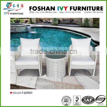 Outdoor rattan wicker chairs and tables