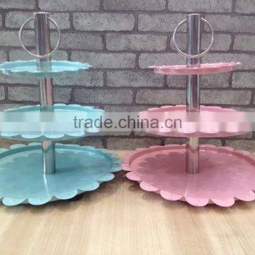 3 Tier Metal Cake Stand Cake Plate Cookies Tray photo-3
