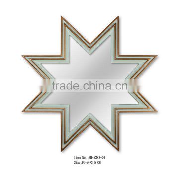 Star shaped wall mirror for home/hotel decor