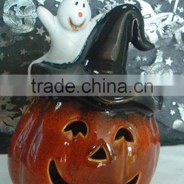 ceramic hallowmas pumpkin hat