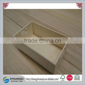 High Quality Plywood Material Small Unfinished Wooden Tray for Sale photo-4