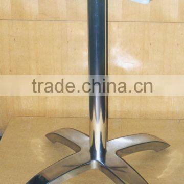 4 finger table base in Aluminum with folding top