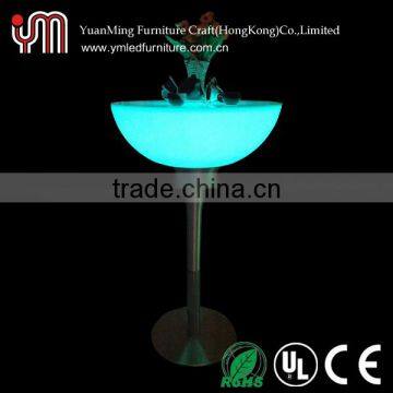 Hight Quality PE Materail Led Illuminated Cocktail Table