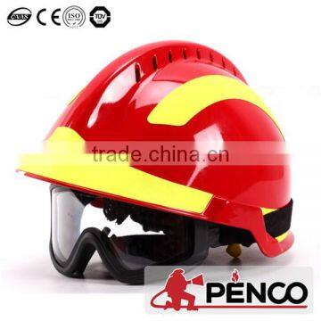 Fire Helmet Fireman Protected Red Safty Cap Nomex Fabric Aramid Waterproof Flame Resistant photo-3