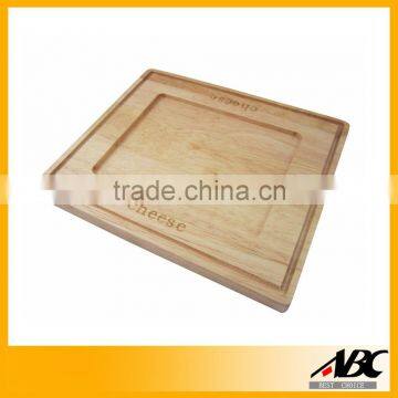 LFGB Eo-Friendy Rubber Wooden Cheese Cutting Board