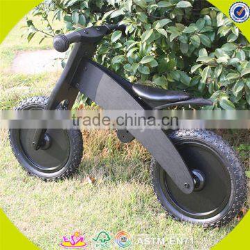 Wholesale Top Sale Wooden Black Balance Bike for Kids New Fashion Black Balance Bike Great Wooden Black Balance Bike W16C051 photo-5
