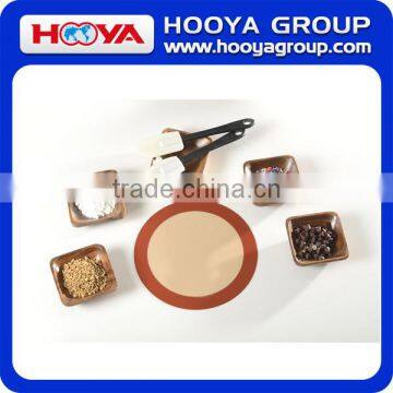 Heat Resistance NonStick Reusable AntiSlip Round Silicone Baking Mat Artisan Non-Stick Silicone Fiberglass Baking Mat photo-2