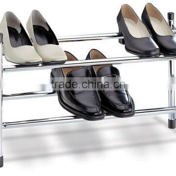 Home Furniture Shoe Storage Rack, 2 Tier Metal Shoe Shelves photo-3