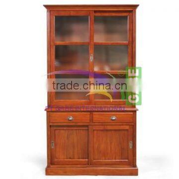 Furniture Partial Display Cabinet With Glass Door Teak wood