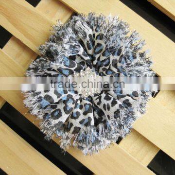 Animal Chifon Flower With Rhinestone in Center for Kids Hair Accessories photo-3