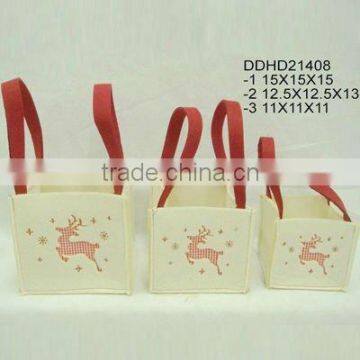 Christmas Deer Felt Bag