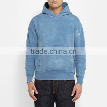 adult elastic cuffs polar fleece stone washed hoodie