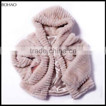 New Style Imitation Fur Hooded Hot Sale Stylish Short Coat Women