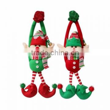 Custom stuffed elf christmas decoration cheap decorative elf