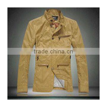 New design khaki men clothes wholesale