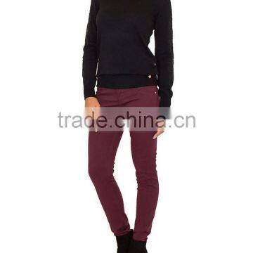 2015 New Arrival Sexy Wine Red Fashion Women Jogger Pants Wholesale photo-2