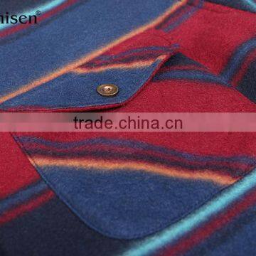 2017 Oem Service Factory Stock Price Wool Plaids Men Coat photo-4