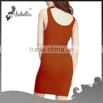 2015 Hot Selling Fitness &yoga Wear Tank Dress of Stretch-Knit Bodycon photo-4