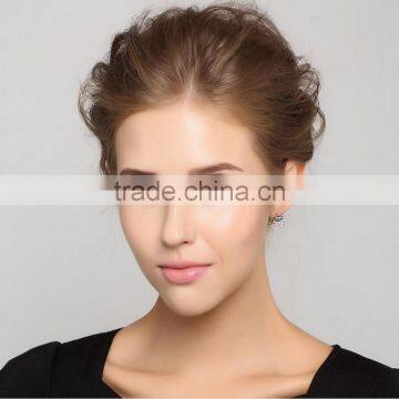 Wholesale Price 925 Sterling Silver Double D Earrings Fashion Jewelry Elegent Earrings For Women photo-3