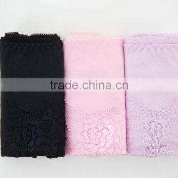 Professional Factory Custom Colorful 95% Cotton 5% Spandex With Lace Sexy Fancy Woman Underwear photo-5