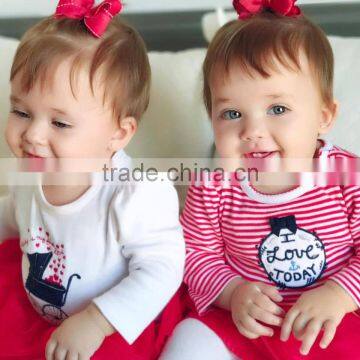 100% Cotton New Hot Sale Baby Clothes Boutique Clothing Stripe Long Sleeve 100% Cotton Top Exported 2017 photo-4