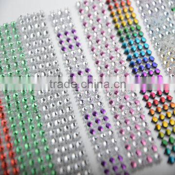 Wholesale 24 Rows Plastic Rhinestone Trim for Craft Decoration photo-4