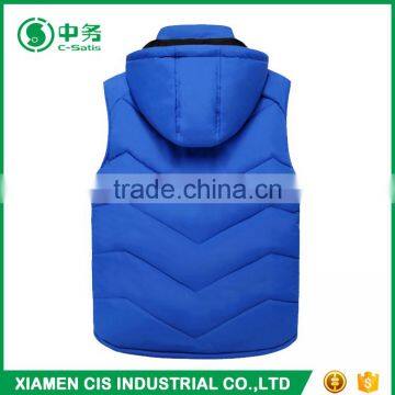 Top Fashion Winter Warmful Outwear Mens Hooded Reversible Down Feather Vest photo-6
