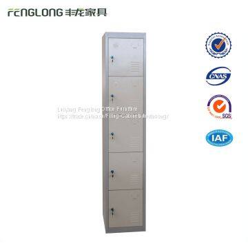 Durable office 5 door Locker Box gym school metal storage cabinets