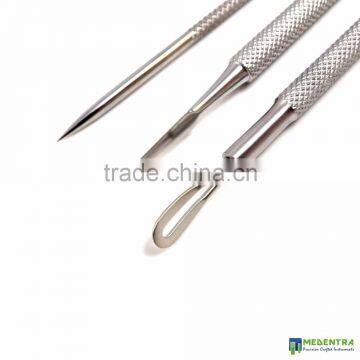 3-Set Skincare Tools Blackhead Whitehead Pimples Acne Remover Comedone Extractor