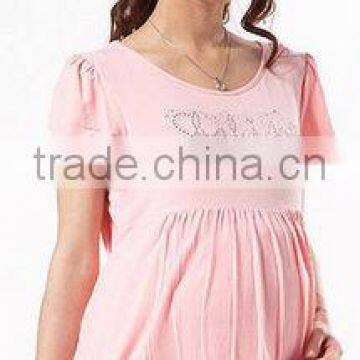 High quality Comfortable100%Cotton printed maternity blouse