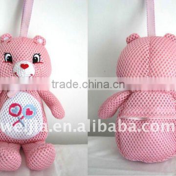 stuffed toy with candy bag